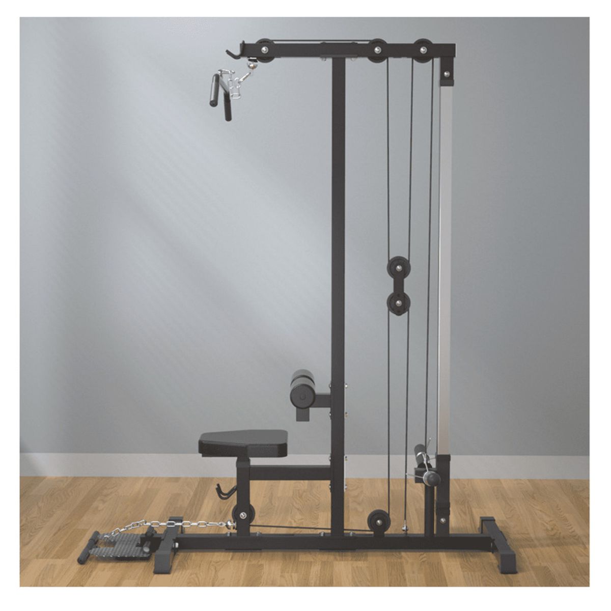 ALPHA GYM - Máquina De Polea Alta Y Baja Lat Pull Down Residencial