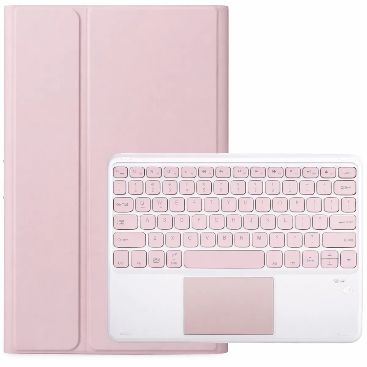 GENERICO - FUNDA CON TECLADO + TPUCHPAD SAMSUNG TAB A9 PLUS ROSA