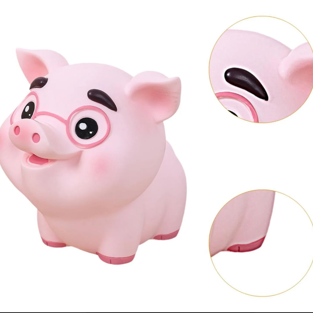 GENERICO - Alcancia Chanchito Irrompible PVC para Niños Infantil Niña