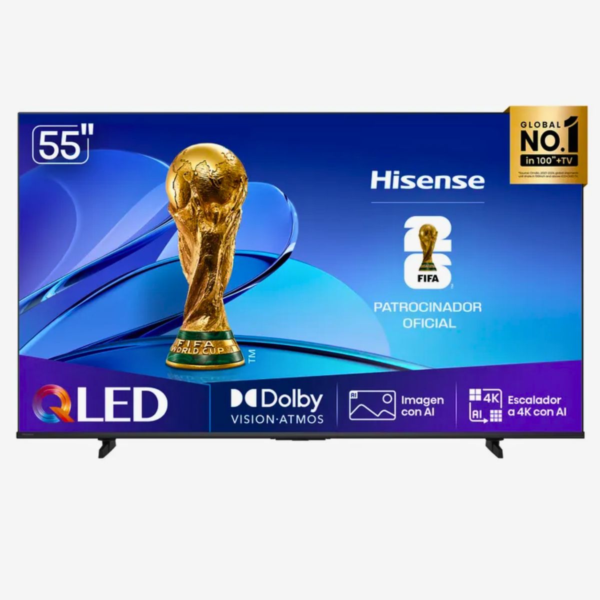 HISENSE - Televisor Hisense 55 QLED 4K 55Q6Qv Smart Tv 2025