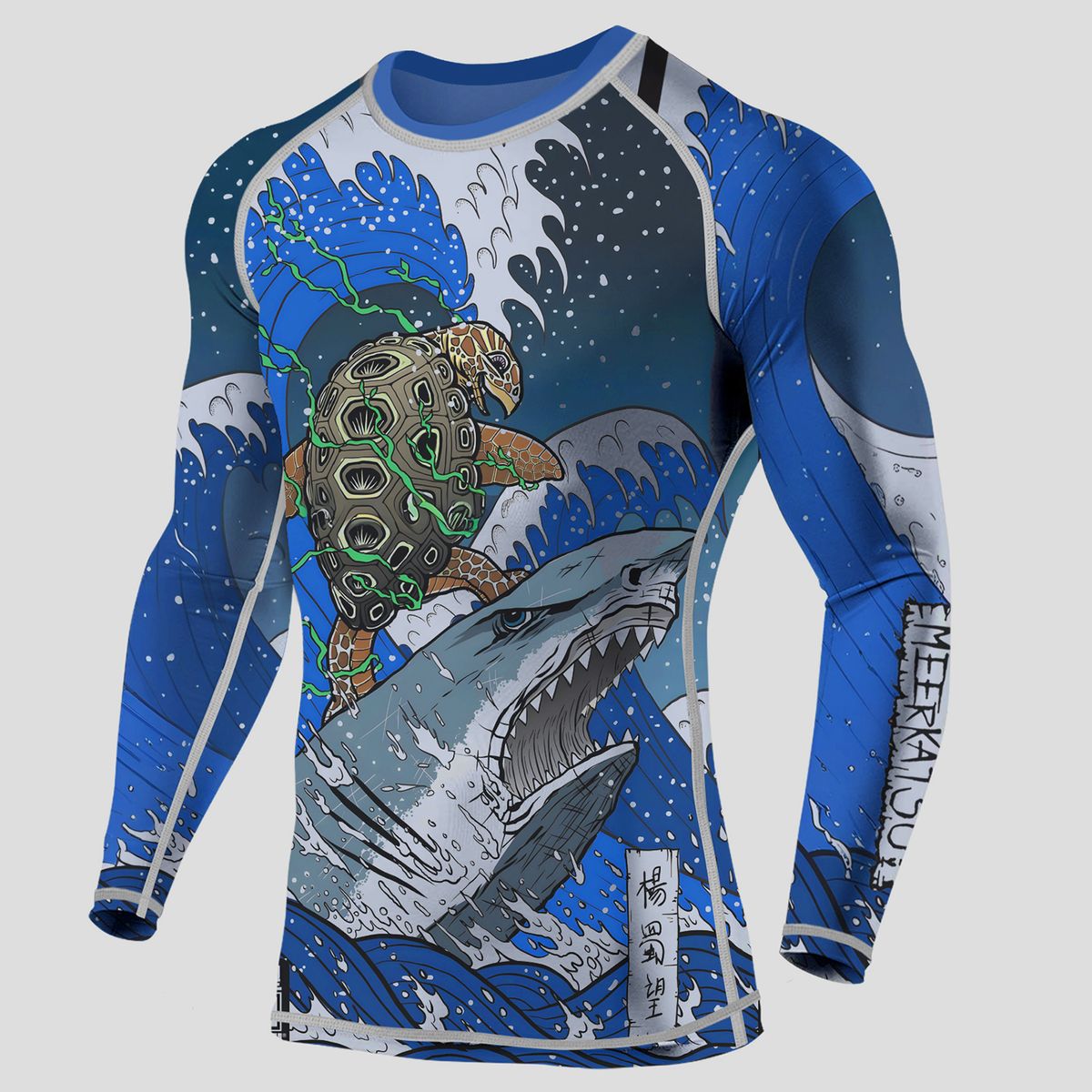 GENERICO - Rashguard Polo Licra Compresor Hombre Tortuga surf small