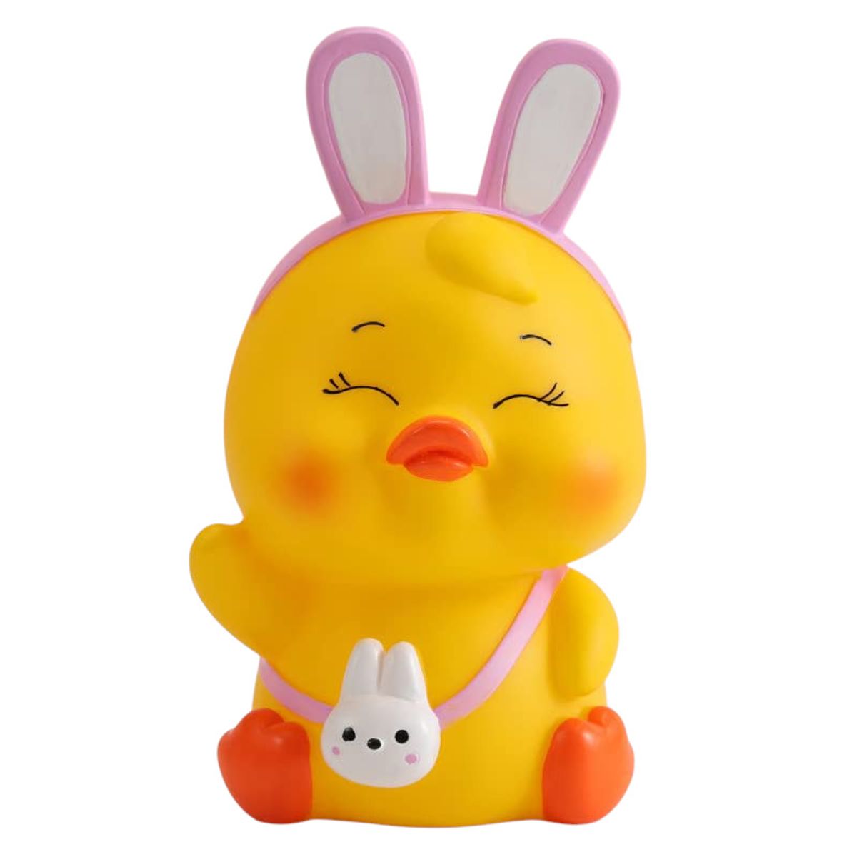 GENERICO - Hermosa Alcancia Patito Irrompible PVC Conejo para Niña Infantil