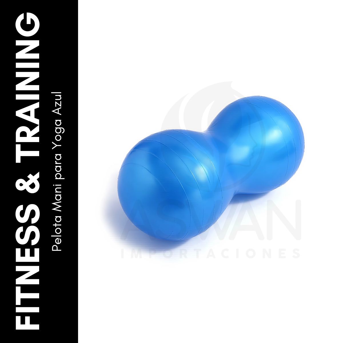 GENERICO - Pelota de Equilibrio Peanut para Yoga Azul