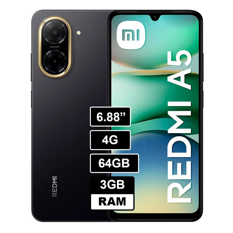 Xiaomi Redmi A5 4g Dual Sim 3gb Ram 64gb Negro Negro | Cuotas sin interés