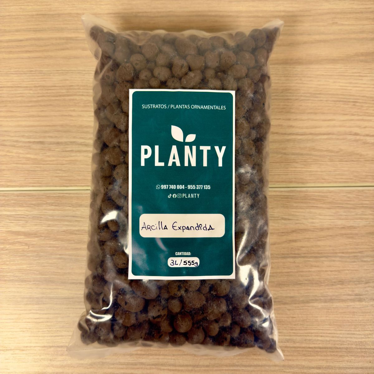 GENERICO - Sustrato Premium - Arcilla Expandida 3 Litros 555g