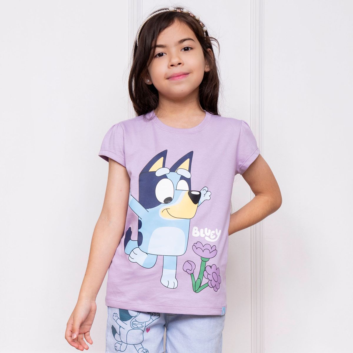 BLUEY - POLO BLUEY NIÑA MC - JERSEY 100% ALGODON