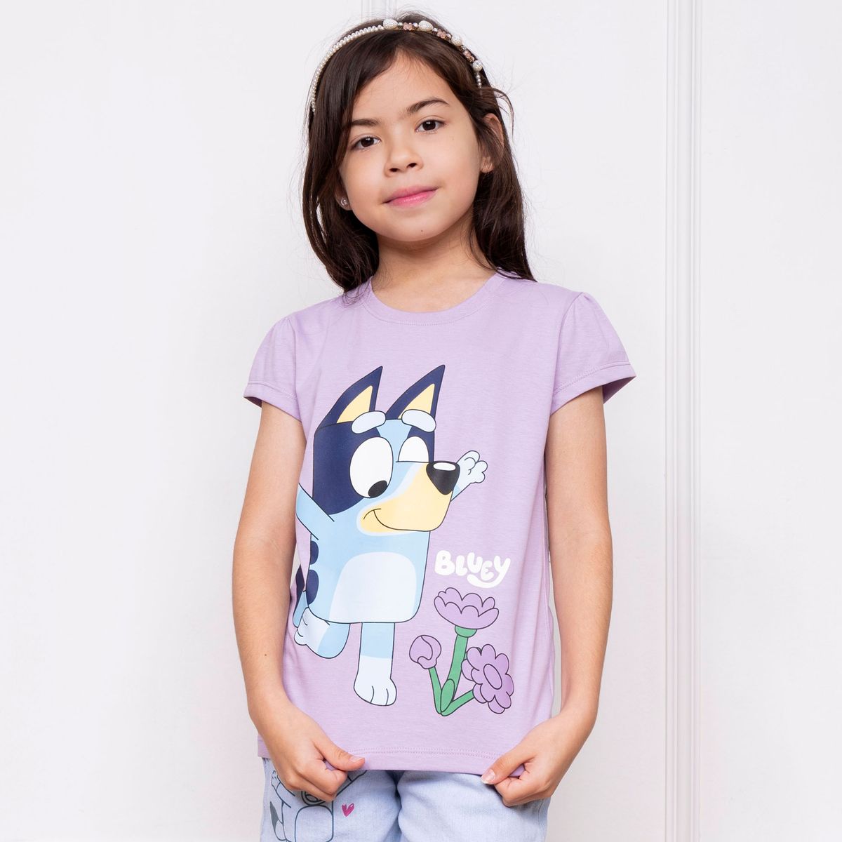 BLUEY - POLO BLUEY NIÑA MC - JERSEY 100% ALGODON
