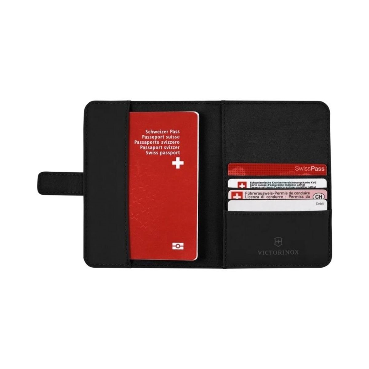 VICTORINOX - Porta Pasaportes RFID Travel Essentials Negro Victorinox