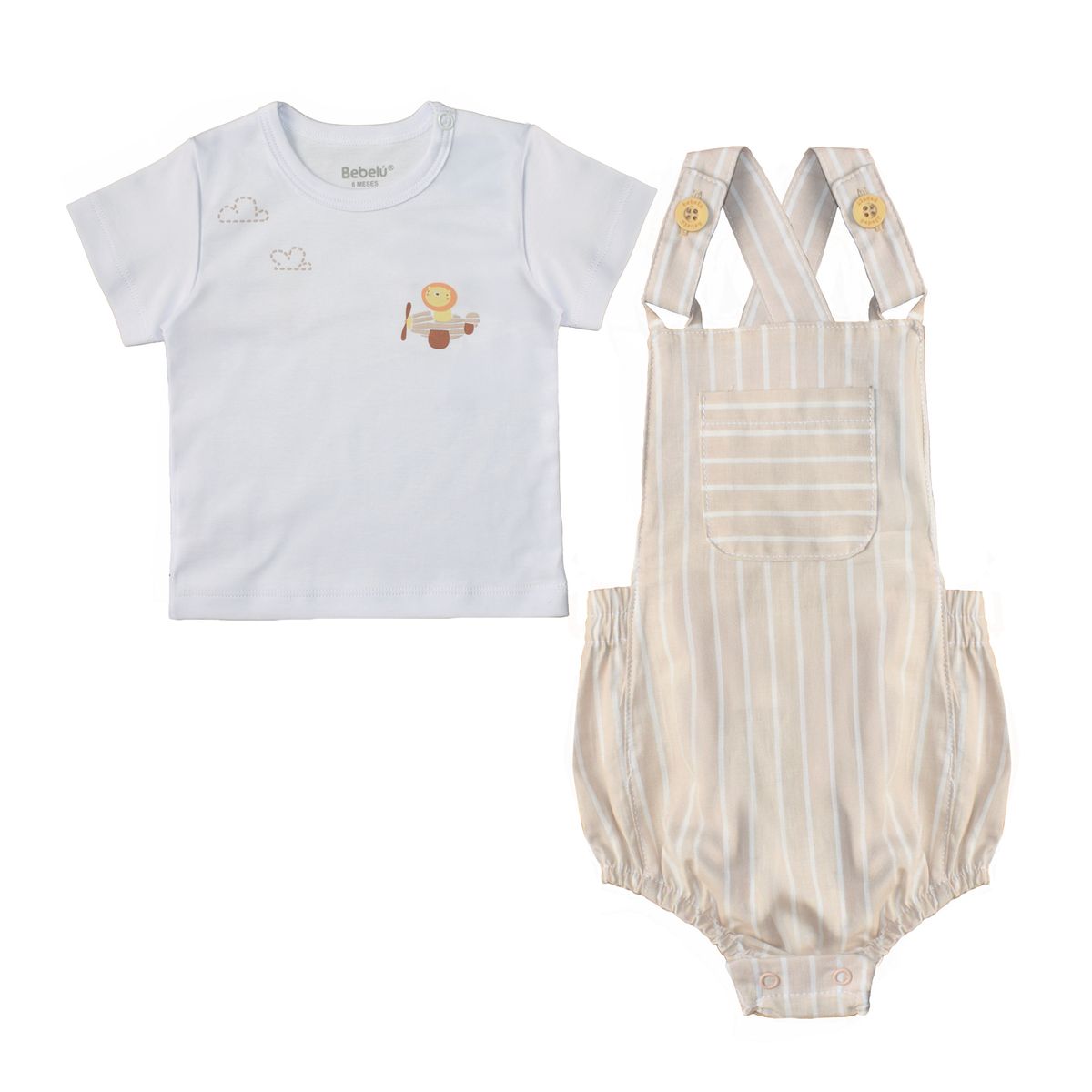 BEBELU - Conjunto Popelina Herbi Para Niño Bebelú