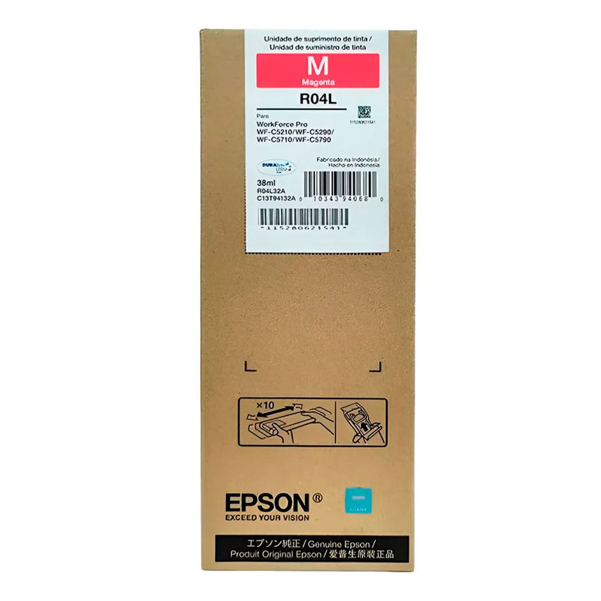 EPSON - Tinta Epson T941320-AL Wf-c5210/ 5290/ 5710/ 5790 (R04L) Magenta