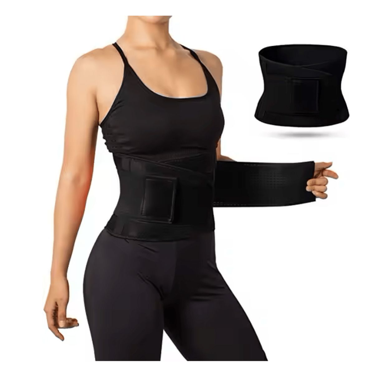 ALPHA GYM - Faja reductora con soporte lumbar mejora postura entrena seguro