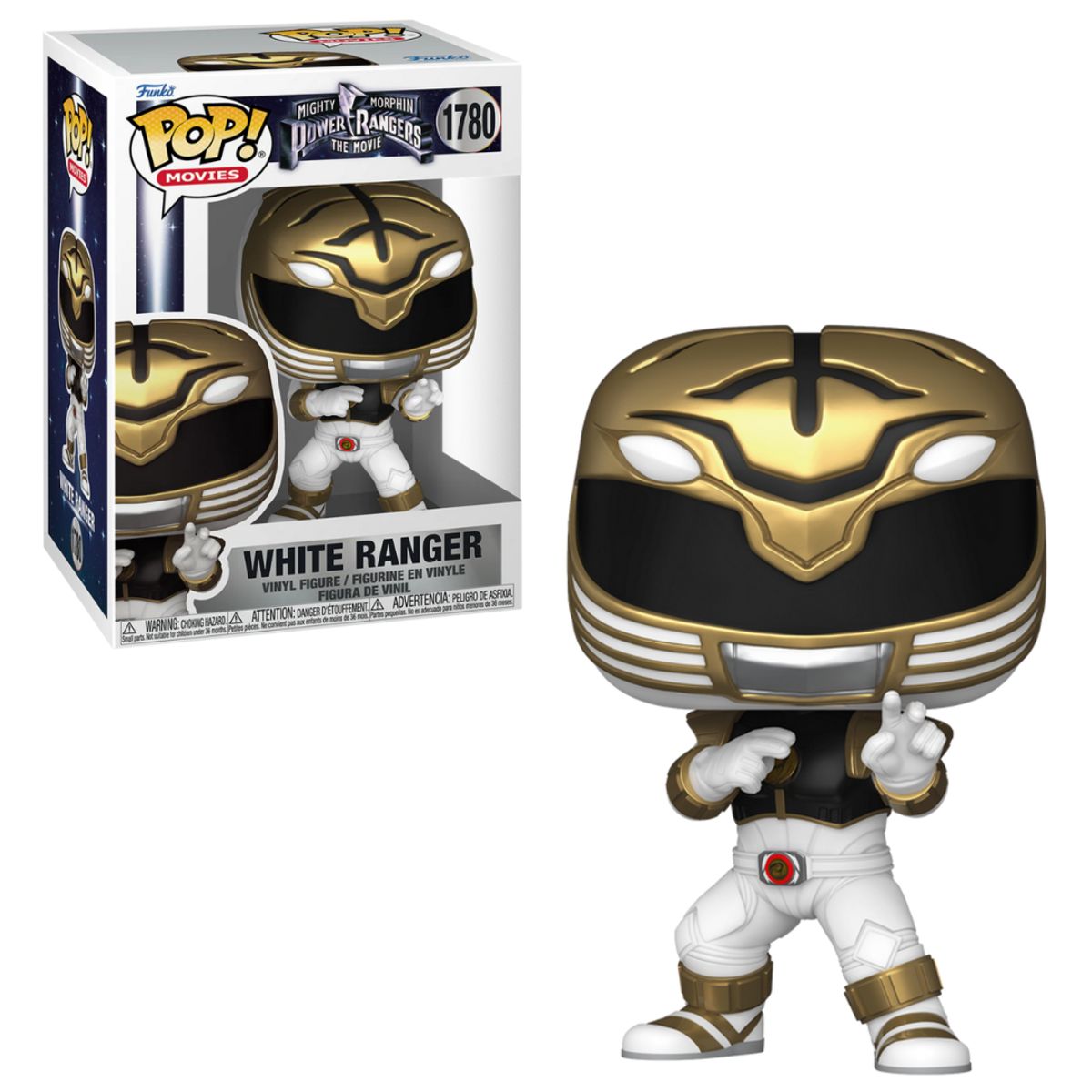 FUNKO - Funko Pop White Ranger Mighty Morphin Power Rangers