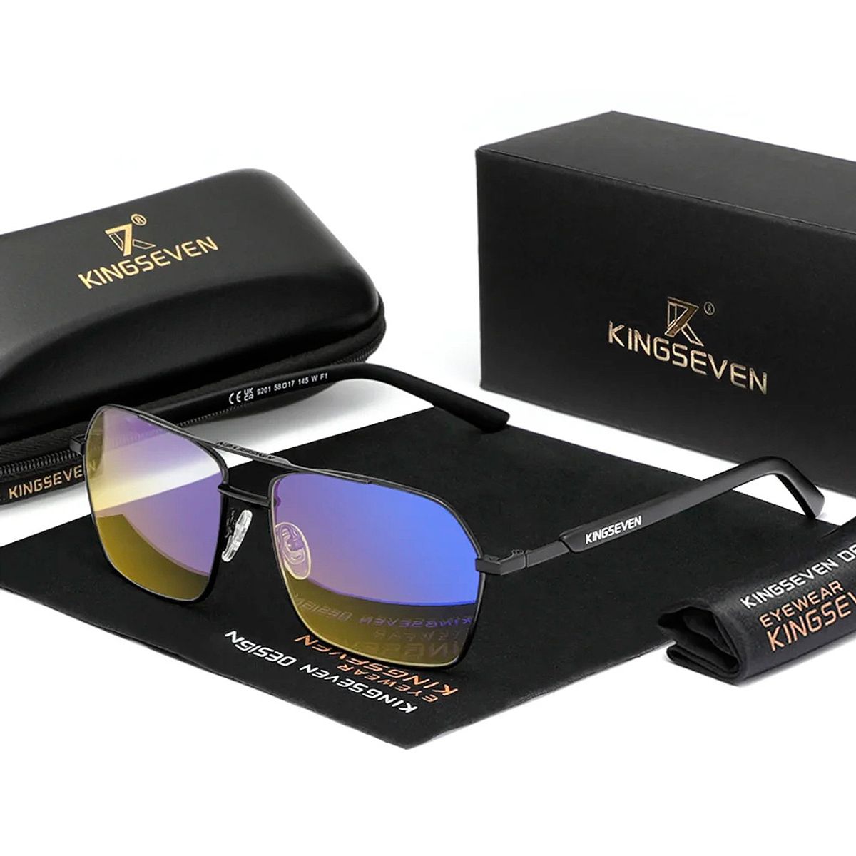 KINGSEVEN - Lentes Kingseven 9201 Filtro Luz Azul Unisex Antifatiga al 65%