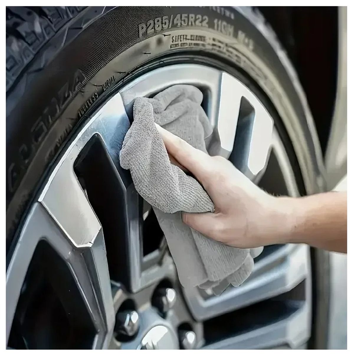 GENERICO - Toalla Gris Paño De Limpieza Y Lavado Para Auto Absorbente Reutilizable