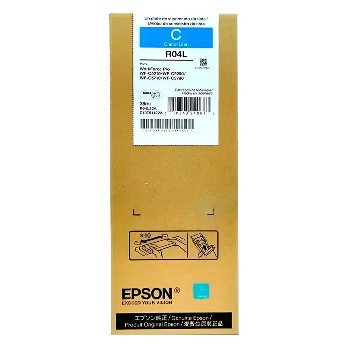 EPSON - Tinta Epson T941220-AL Wf-C5210 5290 57105790 R04L Cyan