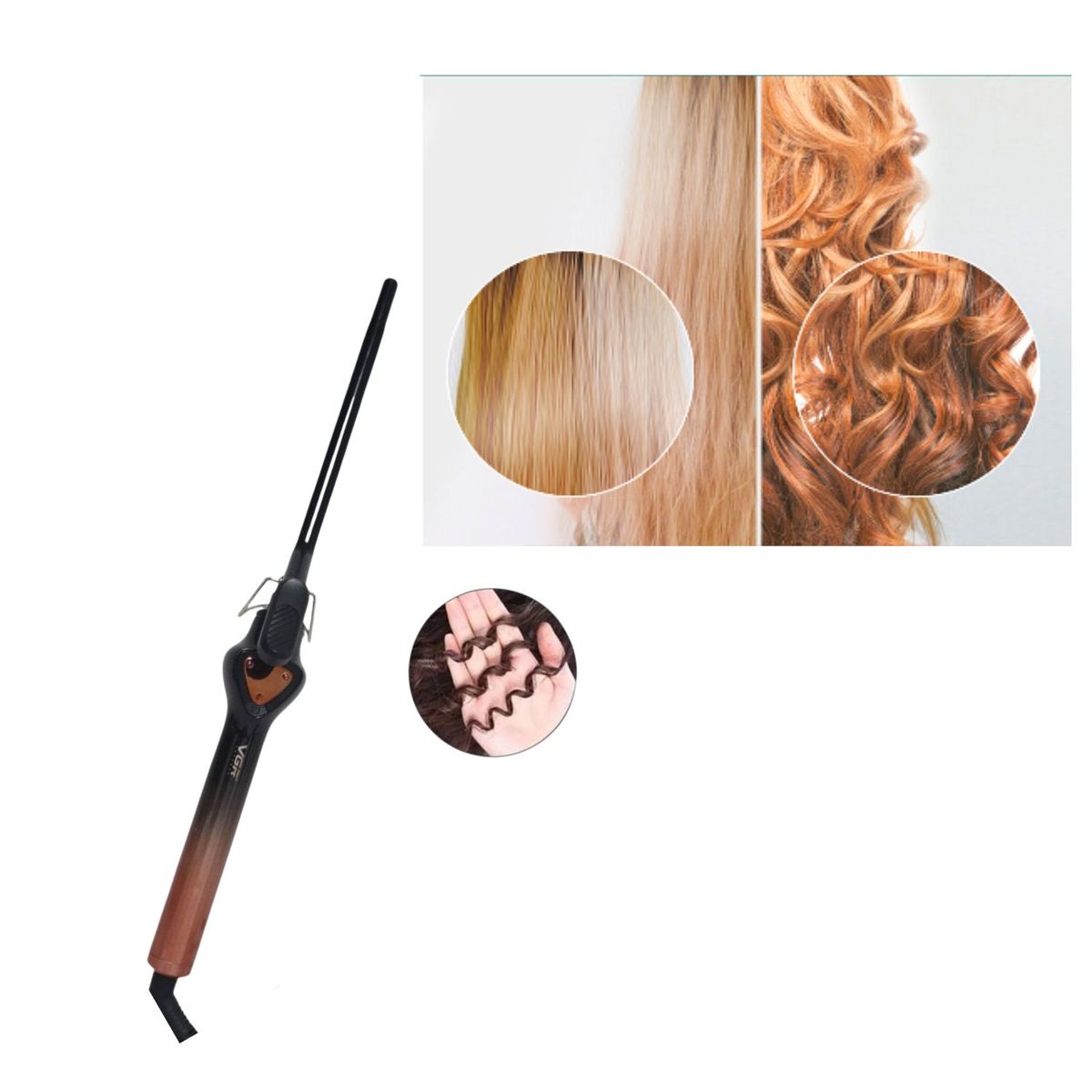 GENERICO - Ondulador De Cabello VGR 573