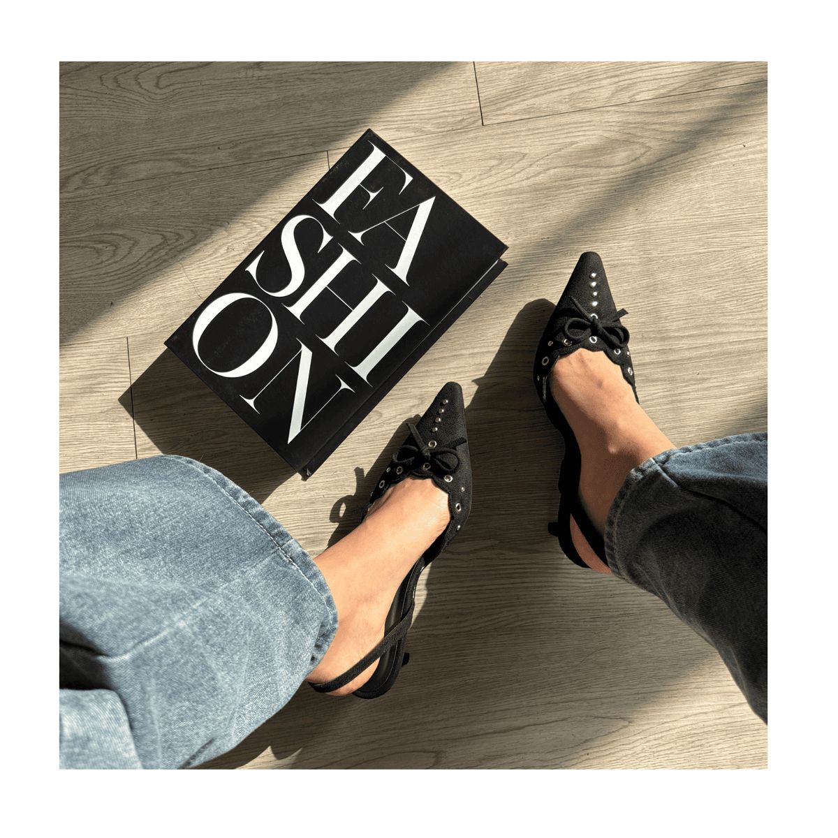 PALINI SHOES - taco 5 de vestir en punta color negro