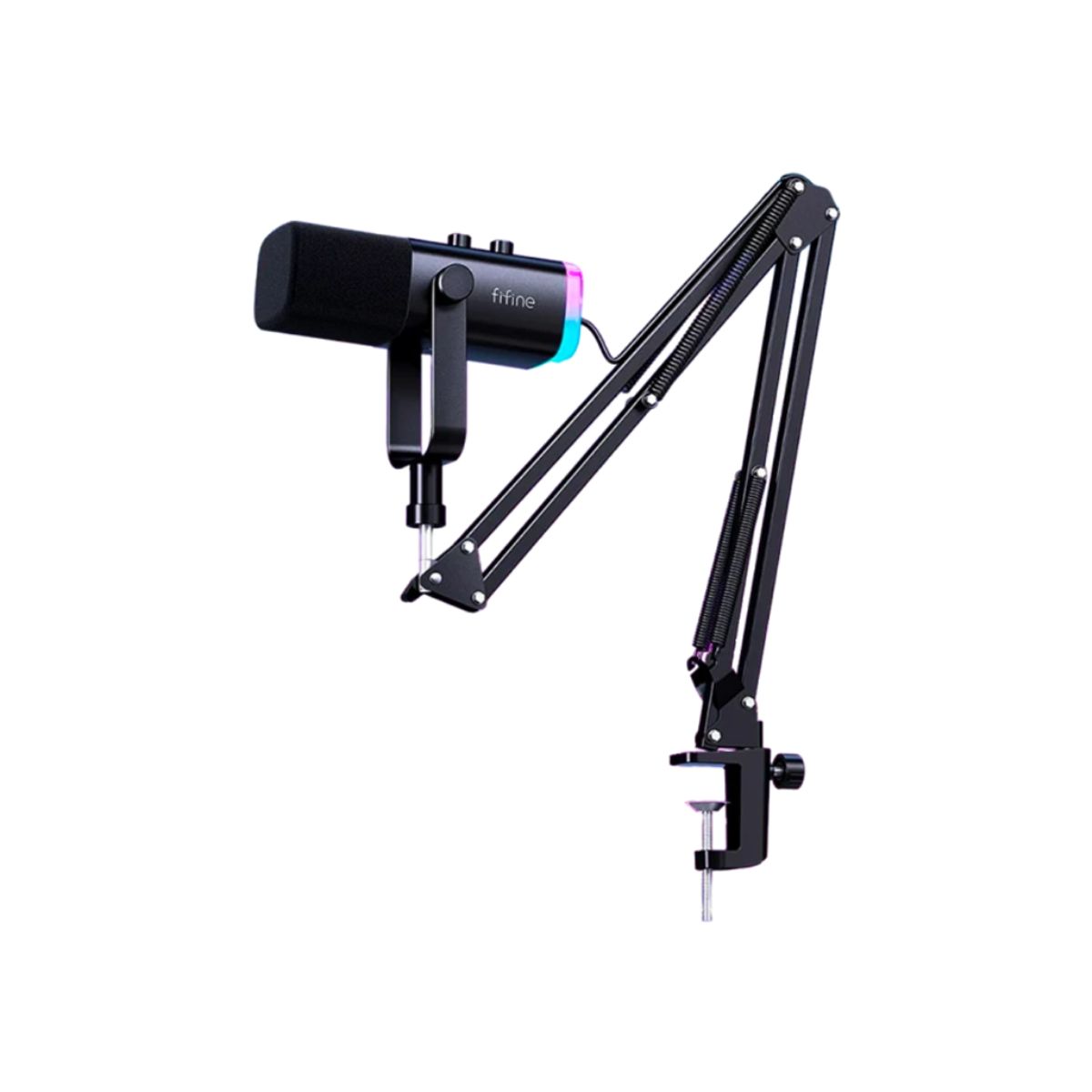 FIFINE - Micrófono Fifine AM8T Black con Brazo