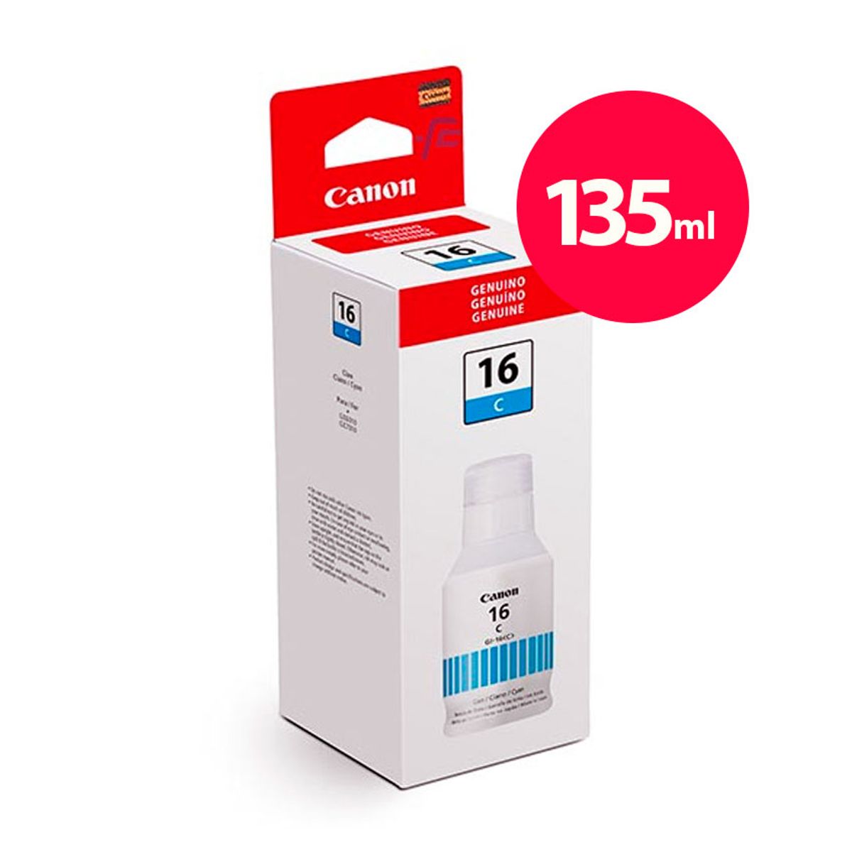 CANON - Tinta Canon GI-16 Cyan para impresoras MAXIFY GX6010  GX7010  GX5010