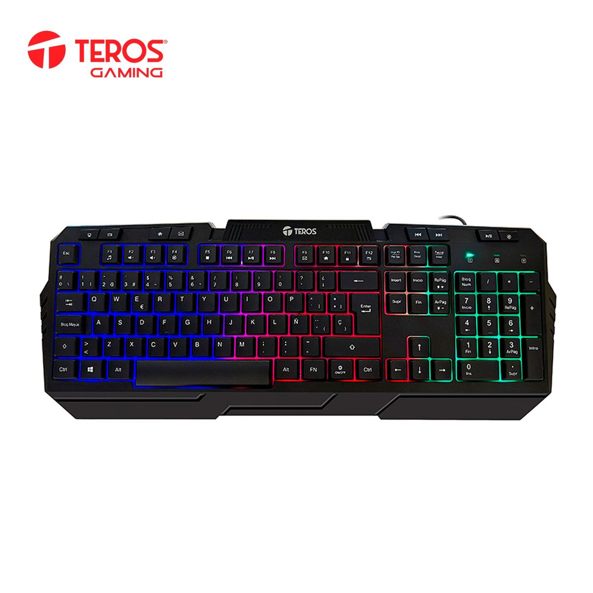 TEROS - Kit Gamer TEROS TE-4063N Teclado Mouse Audifono y Mouse Pad