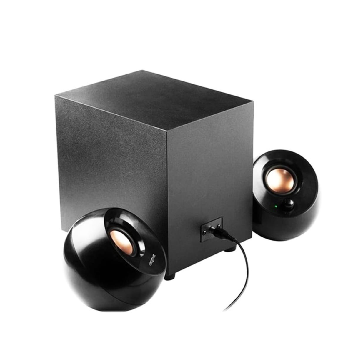 CREATIVE - Parlante Creative Pebble Plus 2.1 - 8W/16W, Conexión Usb Y 3.5Mm, Diseño Compacto En Color