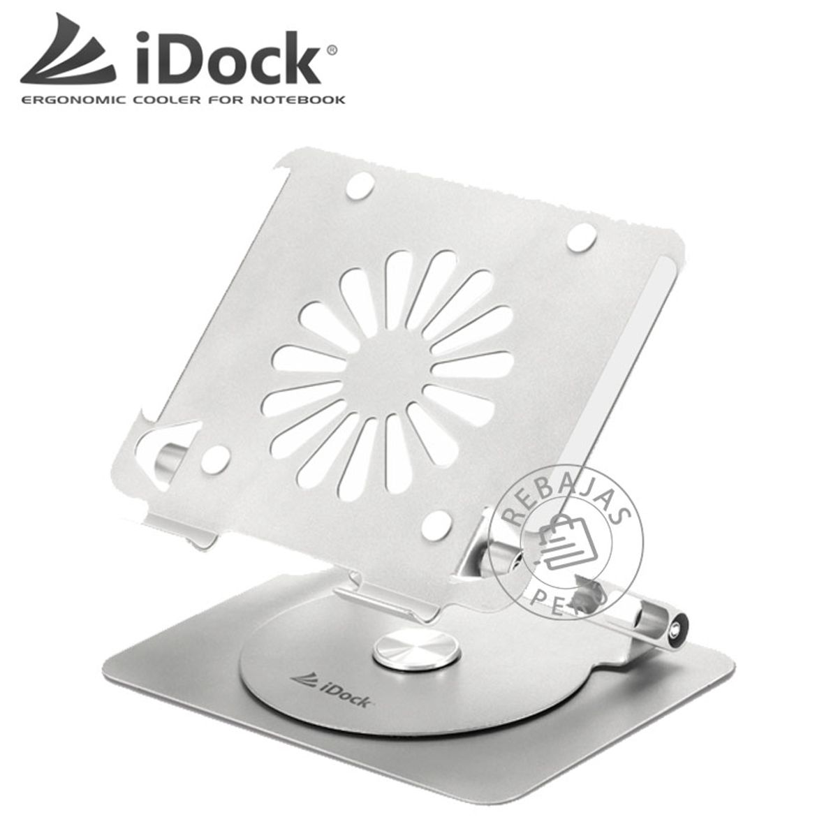 IDOCK - i60 Galaxy 360° Soporte Laptop 13-17″ Aluminio Ajustable Giratorio