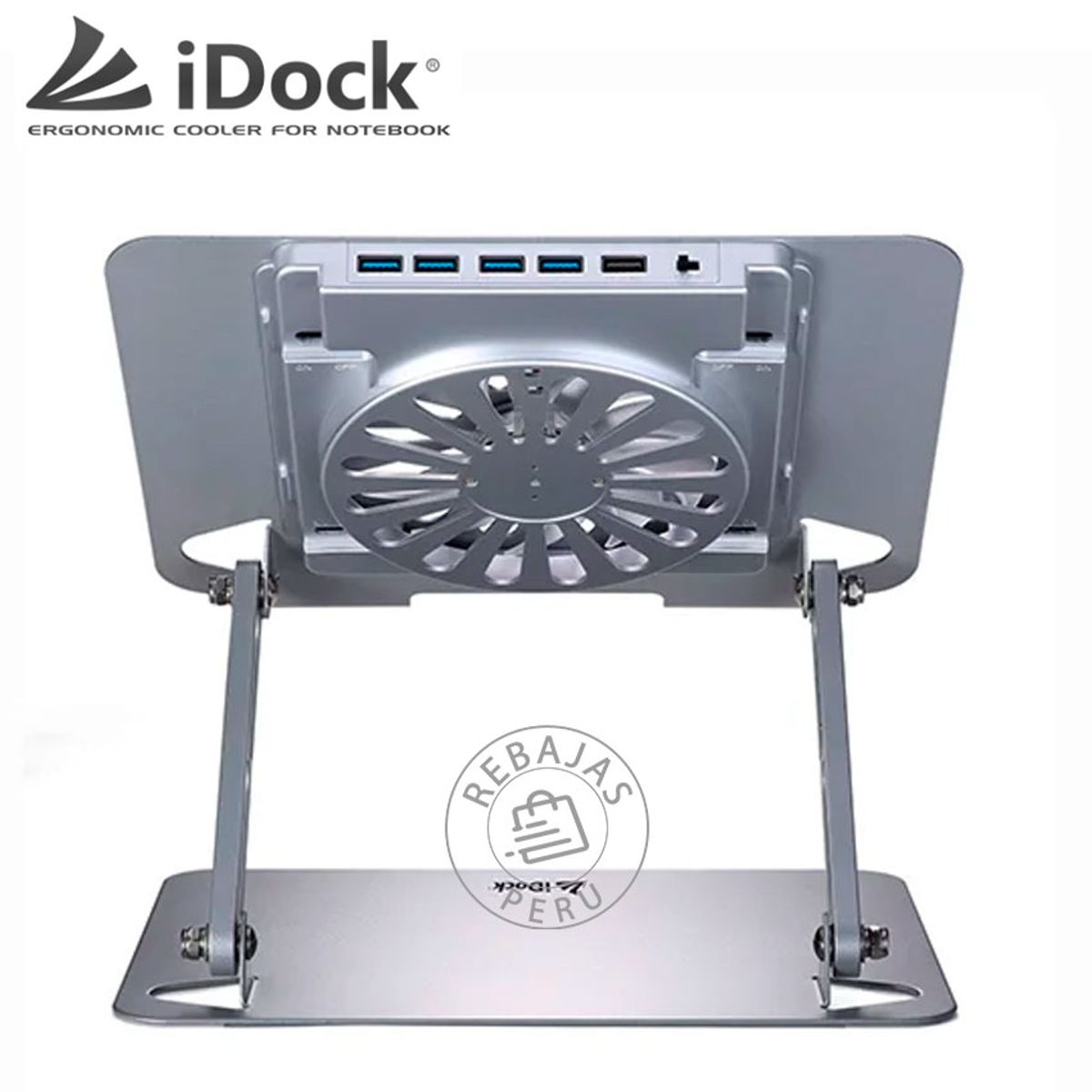 IDOCK - i60 3.0 Galaxy Soporte Laptop 13-17″ Aluminio Ventilador 140mm USB 3.0