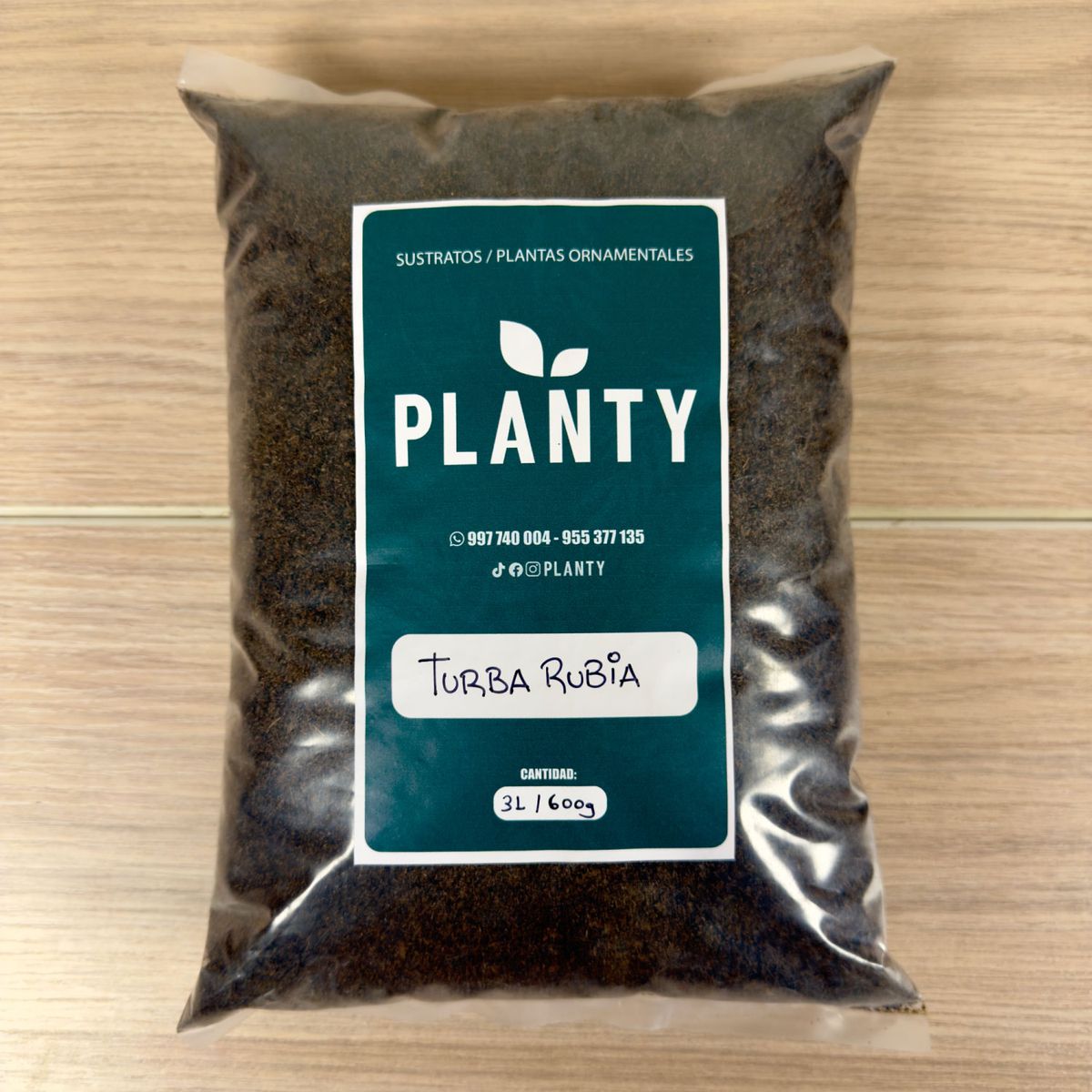 GENERICO - Sustrato Premium - Turba Rubia 3 Litros 600g
