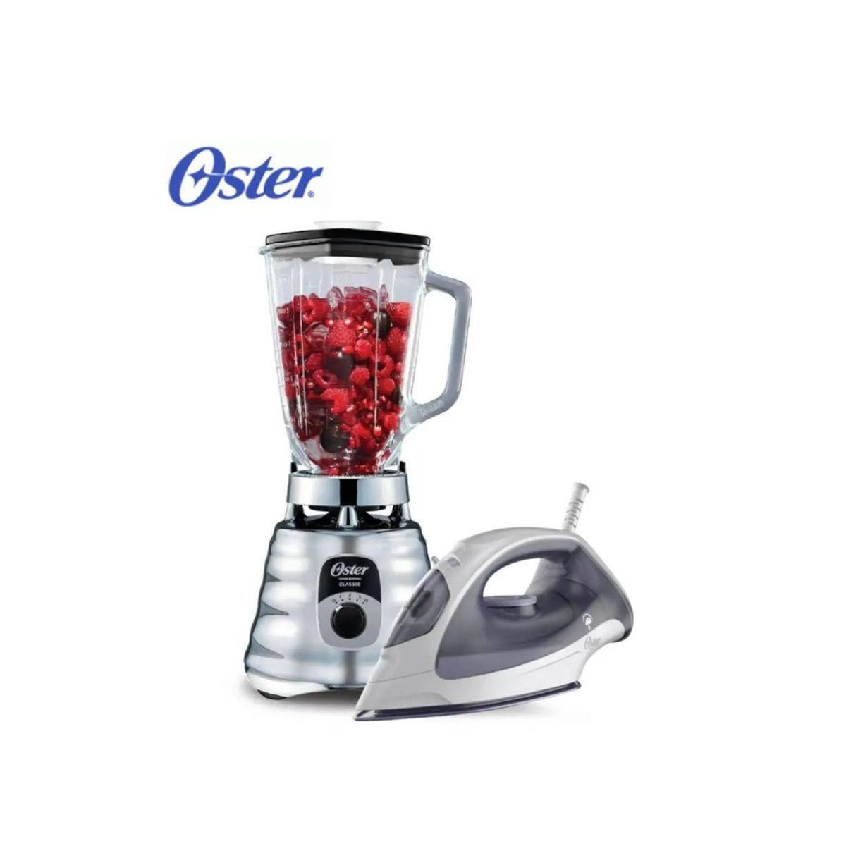 OSTER - COMBO OSTER LICUADORA 3 VEL 700W + PLANCHA A VAPOR