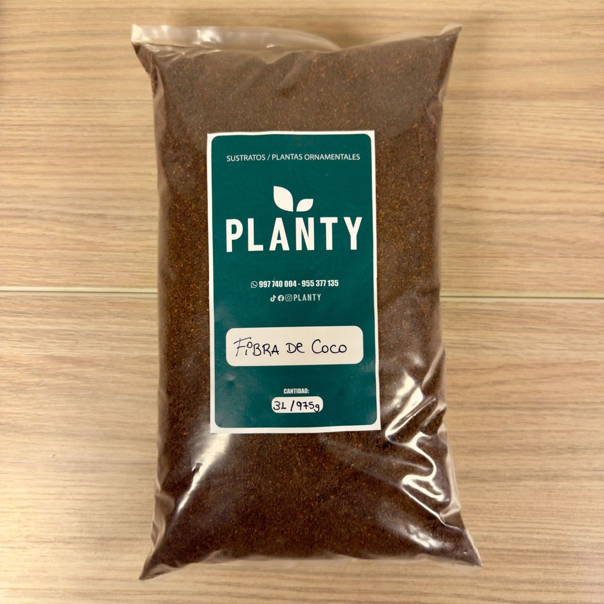 GENERICO - Sustrato Premium - Fibra de Coco Fino 3 Litros 975g