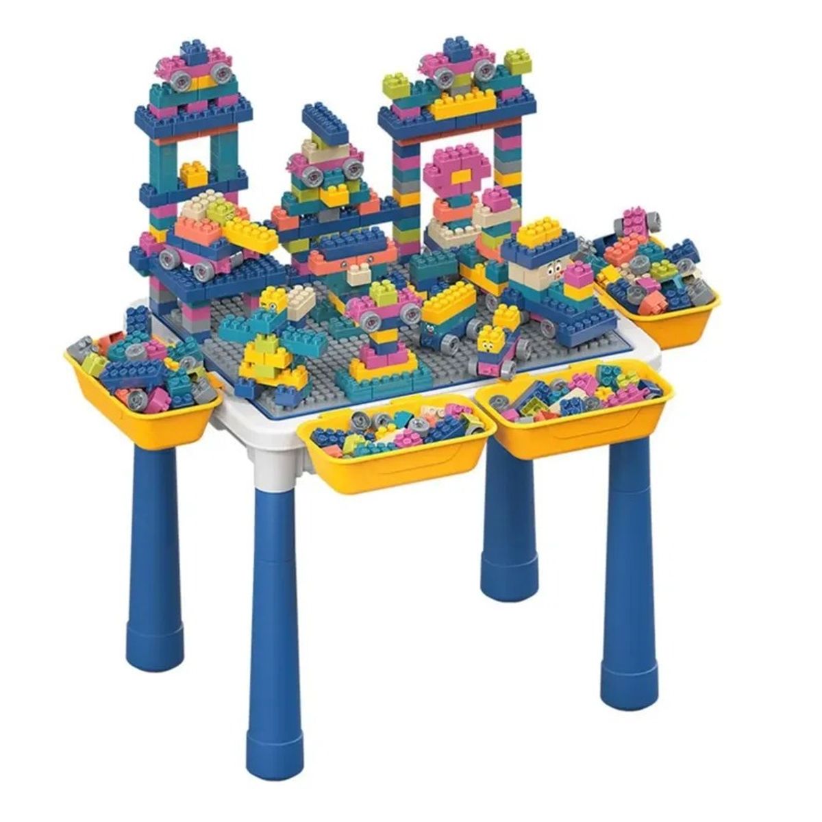 GENERICO - MESA LEGO 300 PIEZAS CON BANQUITO