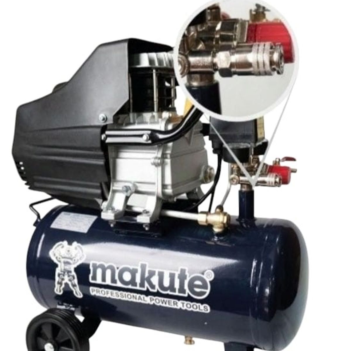 MAKUTE - COMPRESORA DE AIRE DE 25 LITROS –  2HP  -MAKUTE