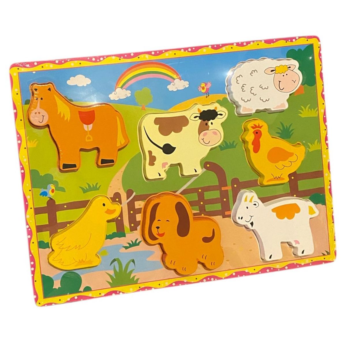 GENERICO - Rompecabezas de Madera de Animales de la Granja 7