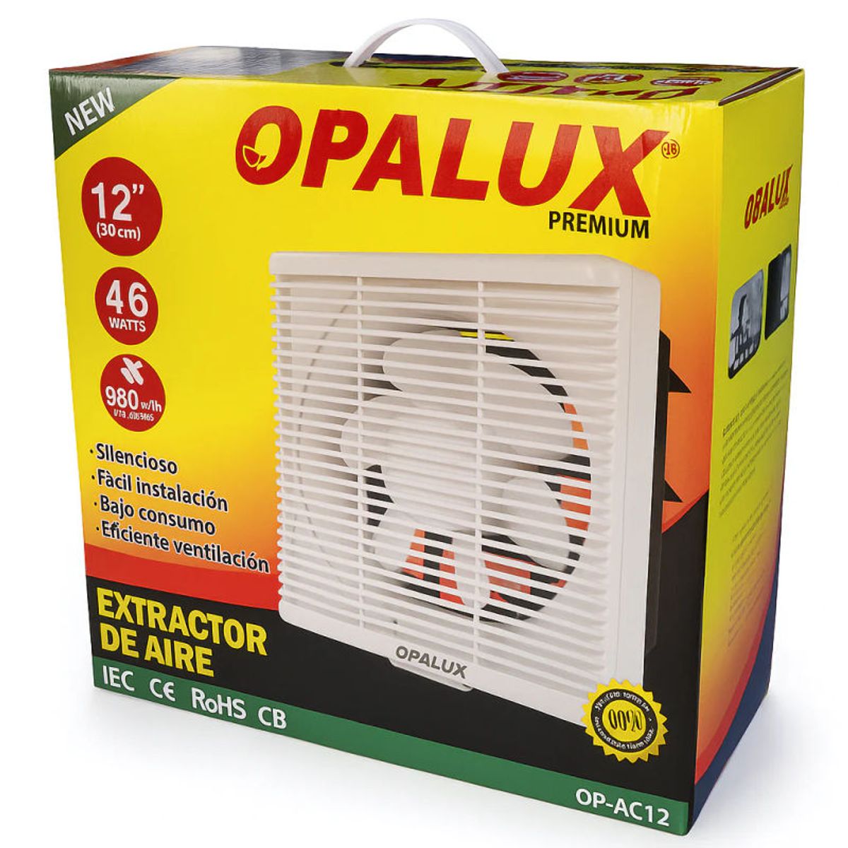 OPALUX - Extractor de Aire de 12 pulg 46w Opalux OP-AC12