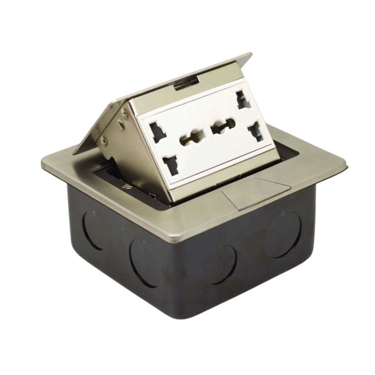 OPALUX - Toma Corriente Para Mueble 2 Tomas Múltiples + 1 Toma En Línea OPALUX OP-UTS1SL