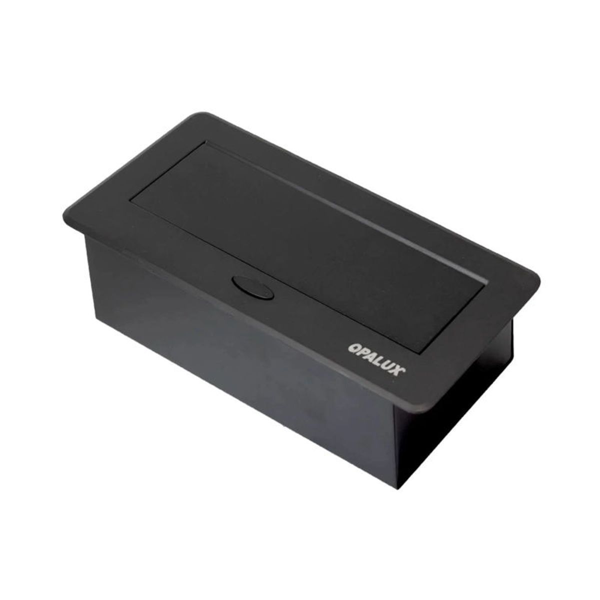 OPALUX - Tomacorriente para Mueble 4 Tomas Negro OPALUX OP-UTS4BK