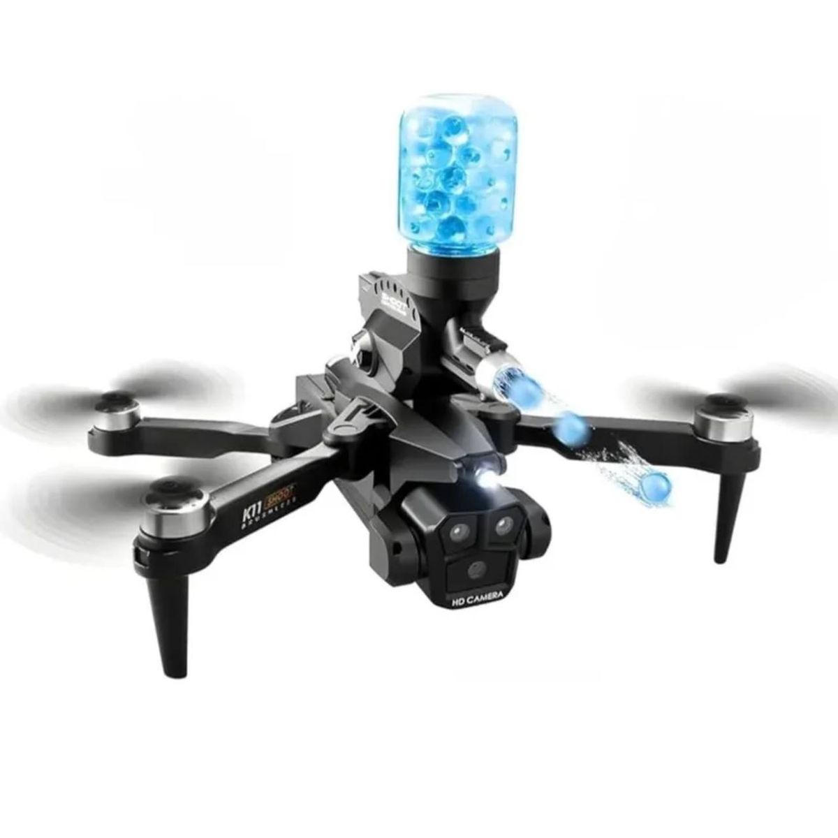 GENERICO - DRONE K11 SHOOT HIDROGEL CON CÁMARA HD CONTROL REMOTO Y MODO DE VUELO ESTABLE