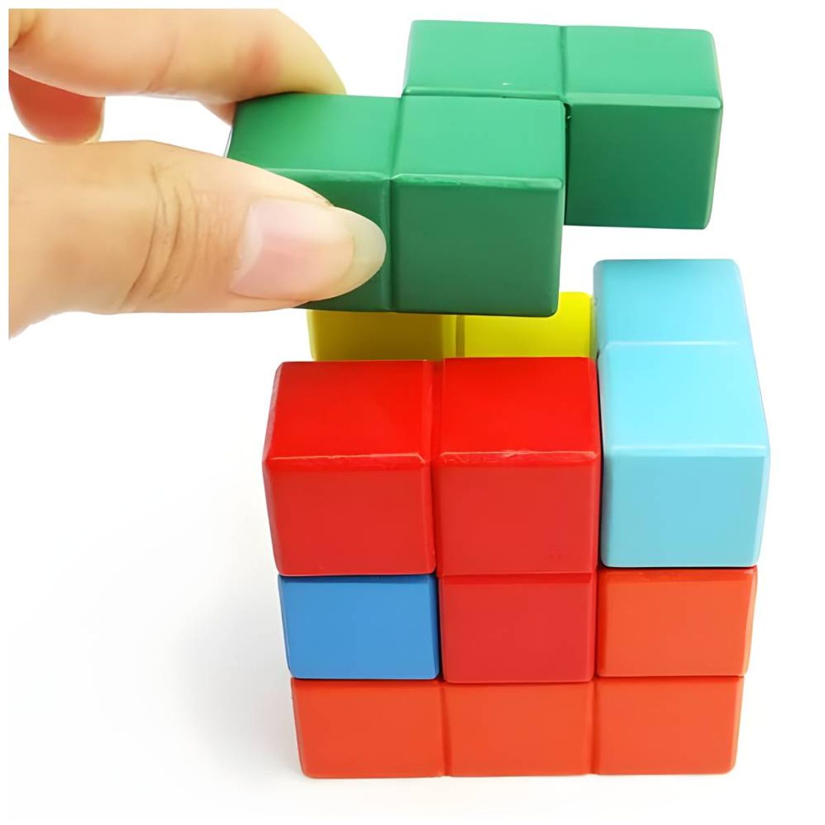 GENERICO - Rompecabezas 3D Cubo Soma Multicolor