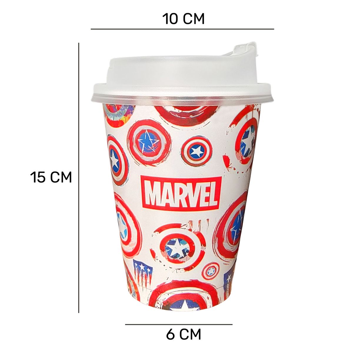 GENERICO - Pack 2 Vasos Tumbler 16 Oz Superhéroes Reutilizables Antiderrame