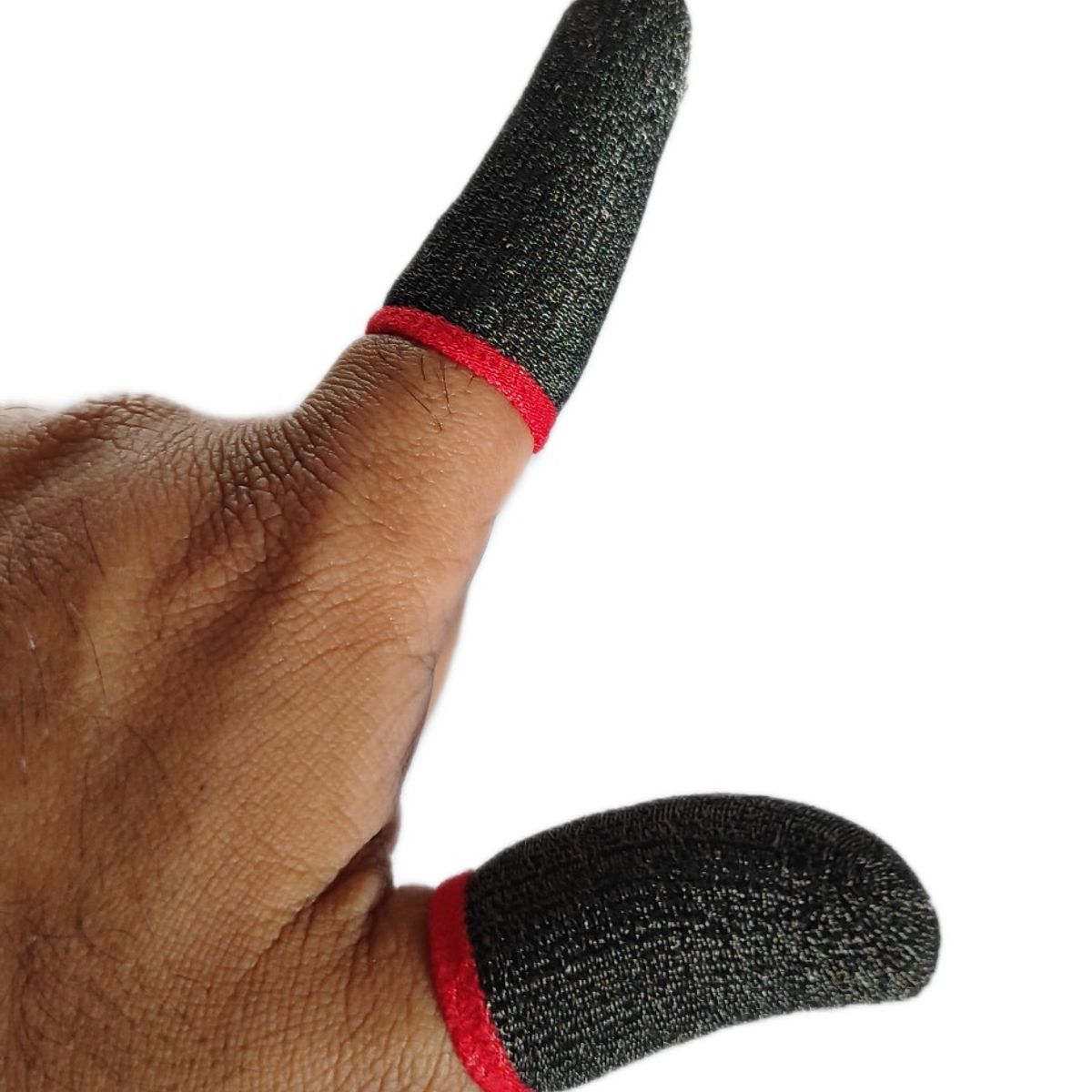 POWERMANO - Fundas Mangas Dedales Guante Grip Dedos Gamer Antisudor 12pcs + Estuche metalico de regalo