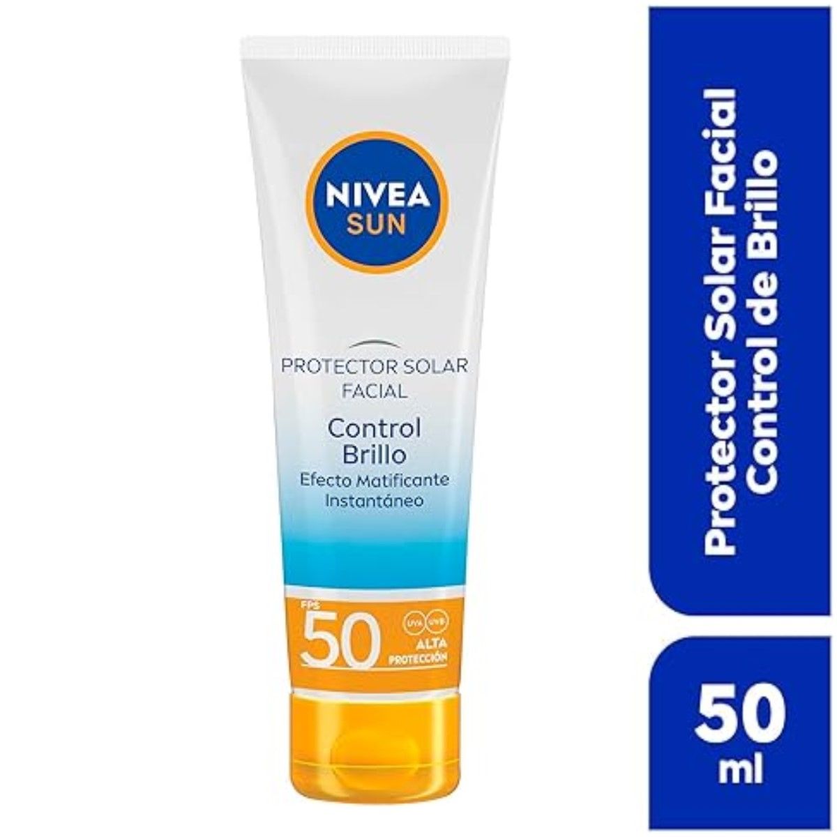 NIVEA - Protector Solar Facial Nivea Sun Control Brillo y Efecto Matificante 50 FPS