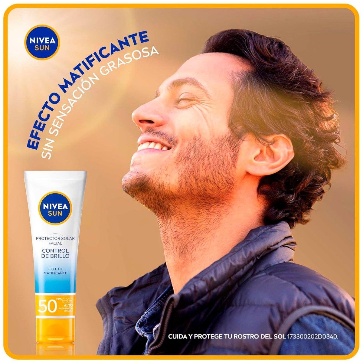 NIVEA - Protector Solar Facial Nivea Sun Control Brillo y Efecto Matificante 50 FPS
