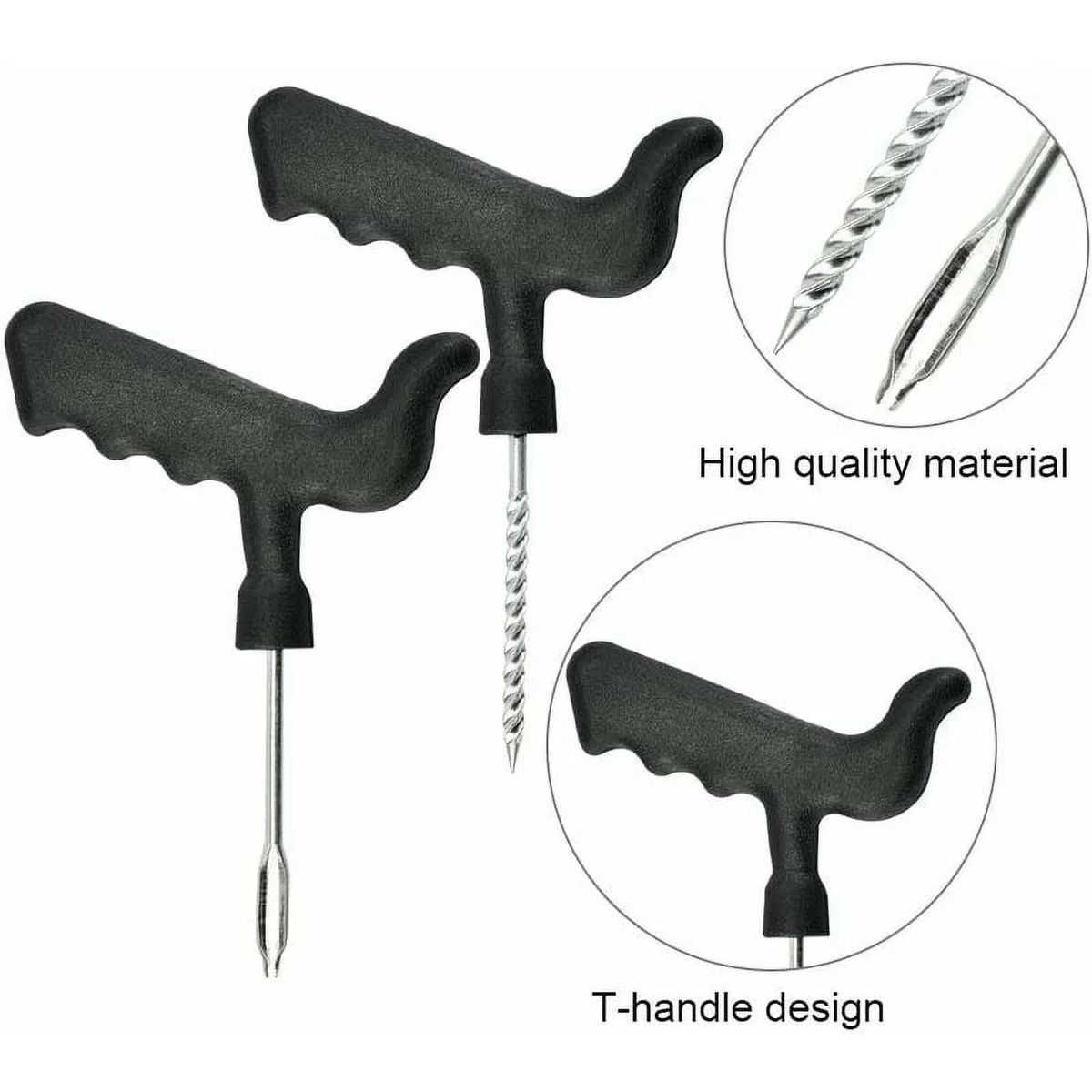 GENERICO - Kit  Herramientas para Reparación de Neumáticos  Parche de Emergencia para Carro, Moto y Bicicleta