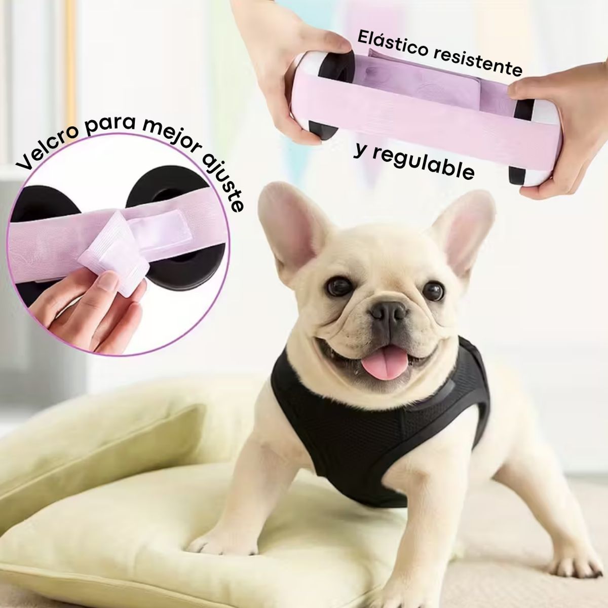 GENERICO - Orejeras Bebé Ajustable ANTI RUIDO Y PIROTECNIA para Mascotas Rosa