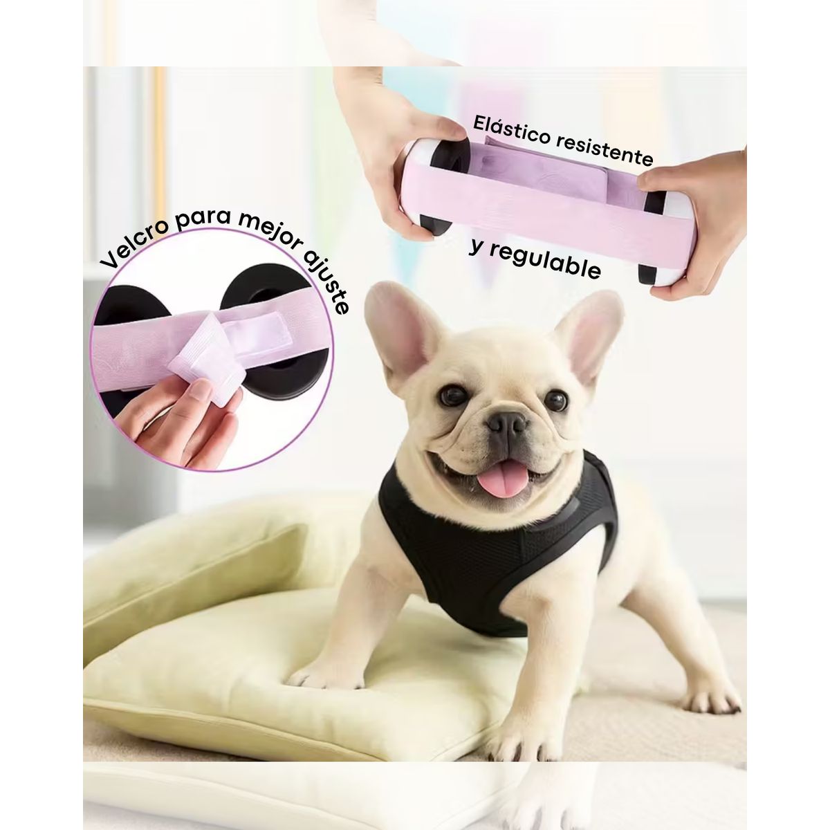 GENERICO - Orejeras Bebé Ajustable ANTI RUIDO Y PIROTECNIA para Mascotas Rosa