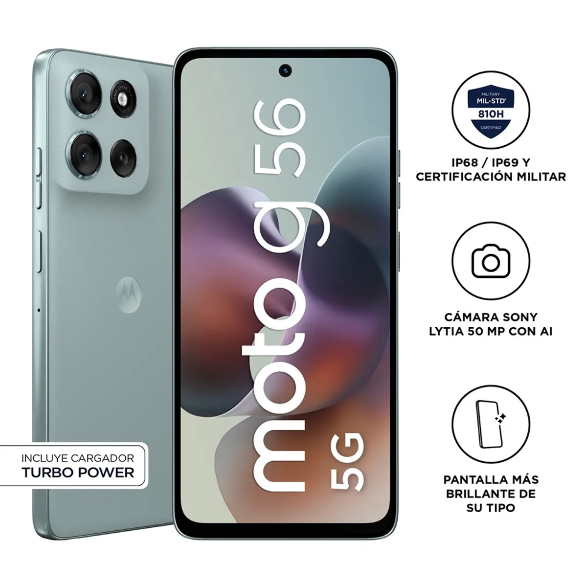 MOTOROLA - CELULAR MOTOROLA G56 XT2529-1 GRIS