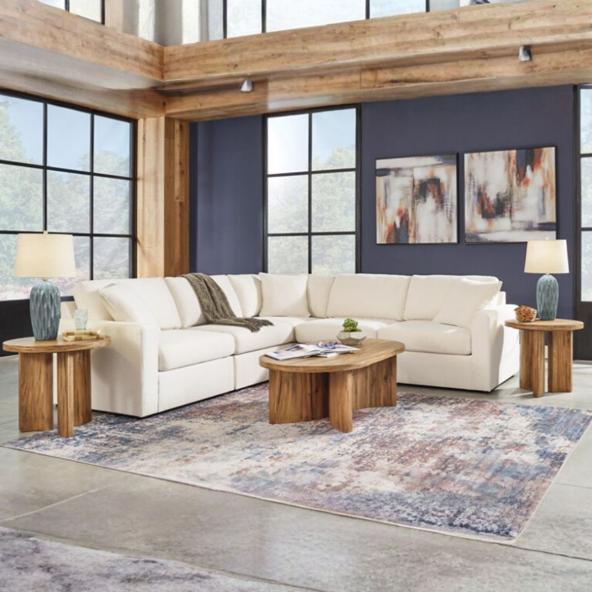 GENERICO - Seccional Mod en Forma L en Tela Chenille Antifluido