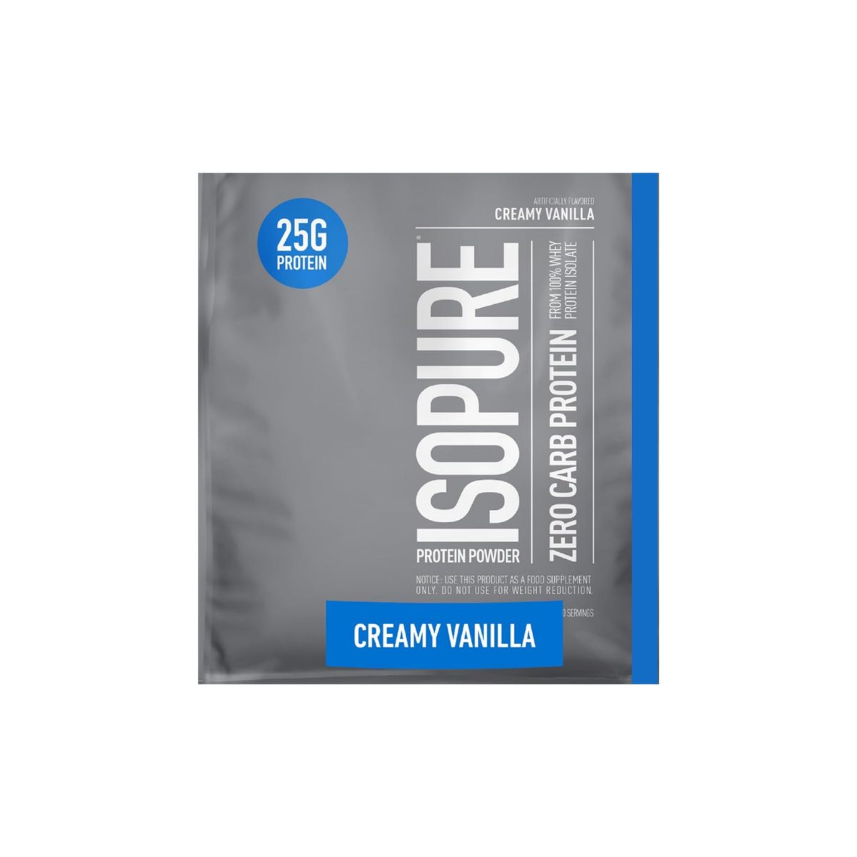 GENERICO - ISOPURE ZERO CARB SACHET CREAMY VAINILLA - PROTEINA LIMPIA E ISOLATADA