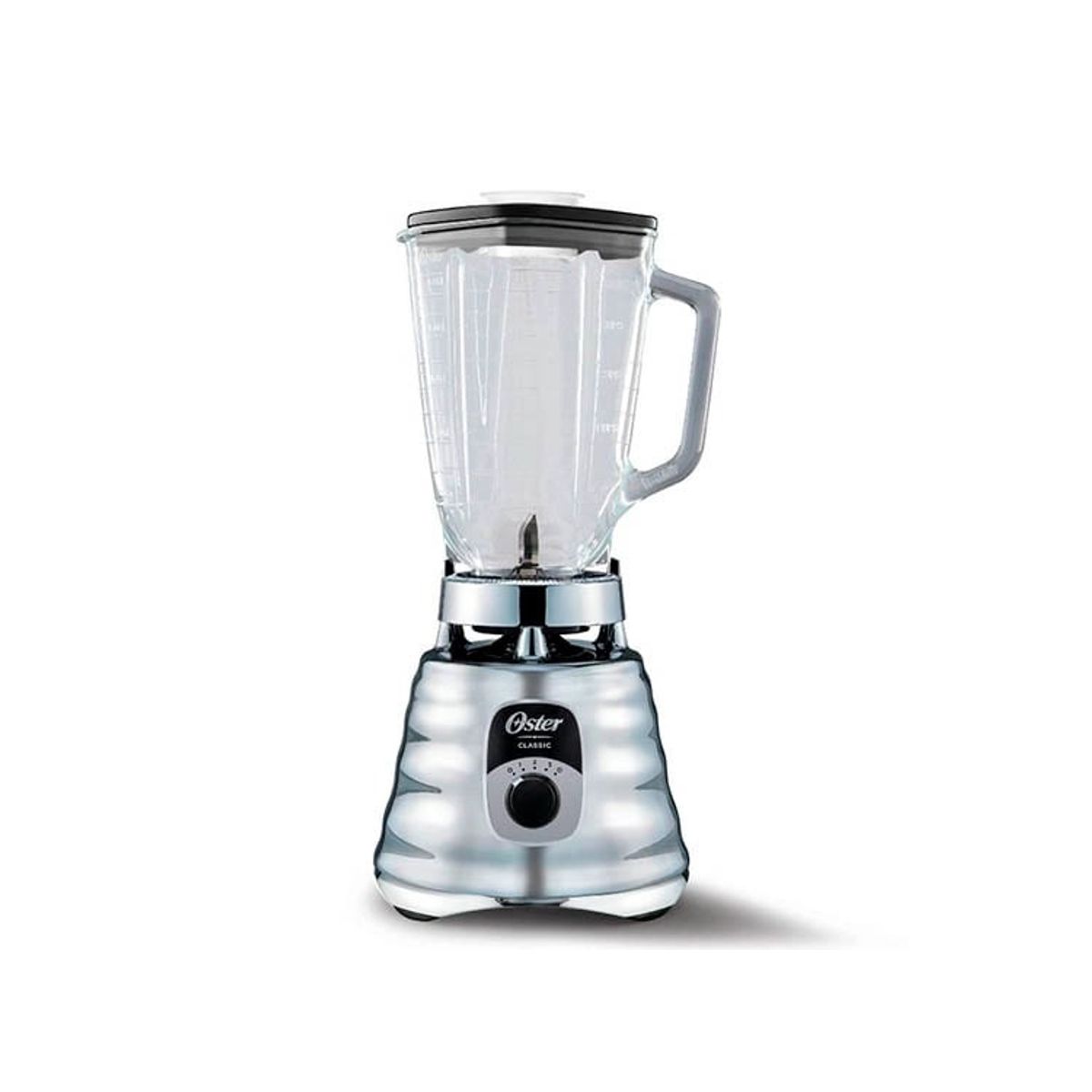 OSTER - LICUADORA OSTER CLÁSICA 3 VELOCIDADES VASO VIDIRIO CROMADA 4655