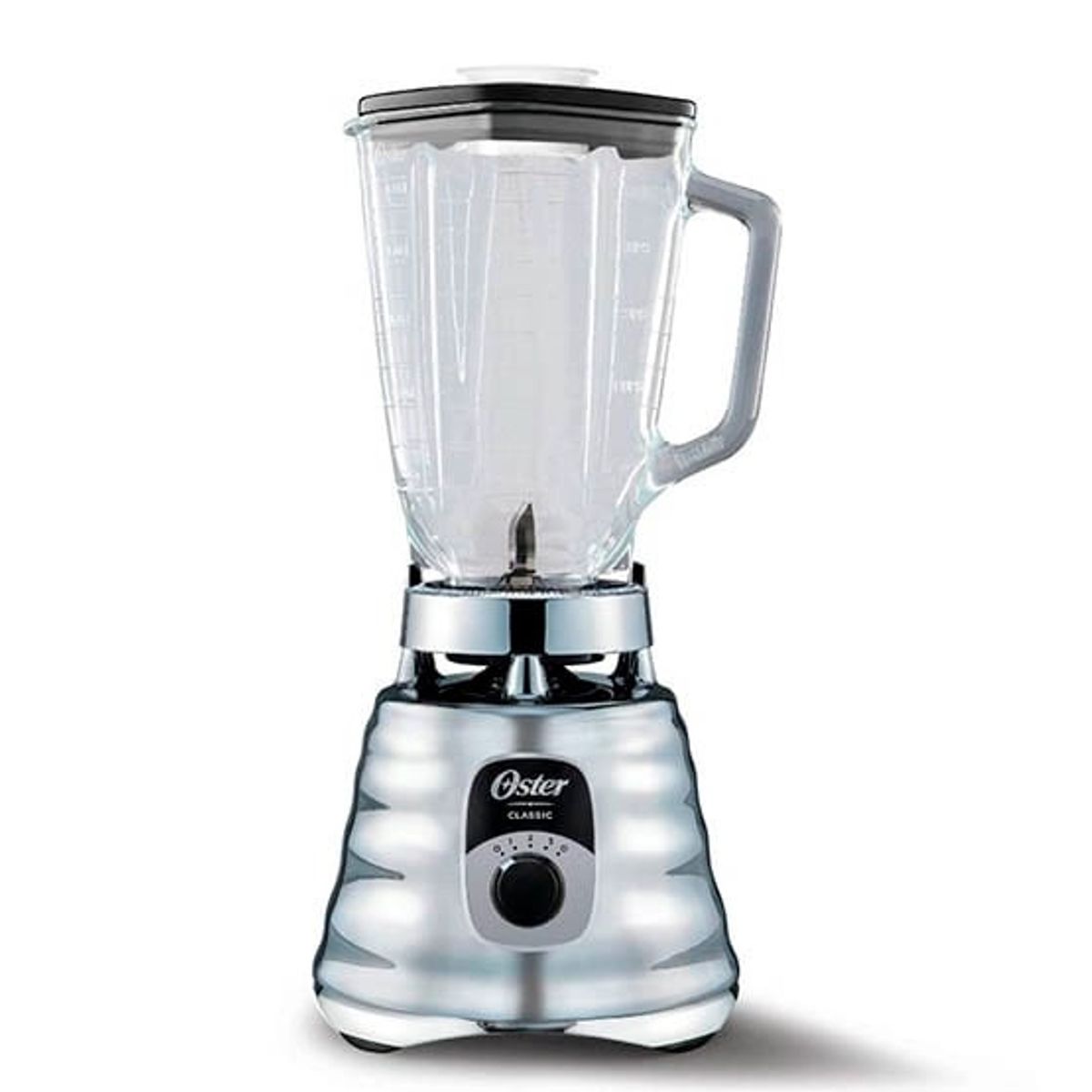 OSTER - LICUADORA OSTER CLÁSICA 3 VELOCIDADES VASO VIDIRIO CROMADA 4655